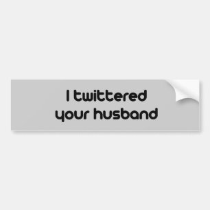 Adesivo Para Carro Eu twittered seu marido