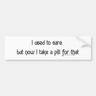 Adesivo Para Carro Eu usei-me para importar-se Bumpersticker