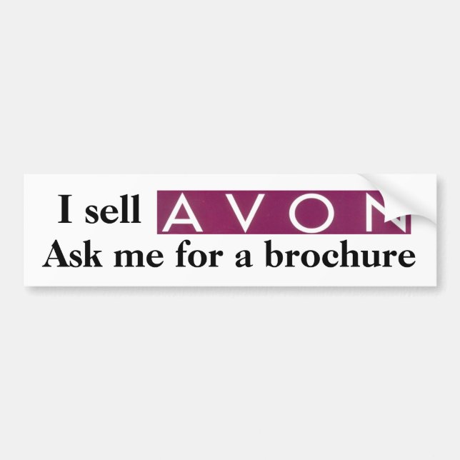Adesivo Para Carro Eu vendo Avon (Frente)