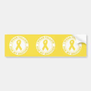 Adesivo Para Carro Eu visto o amarelo para meu irmão