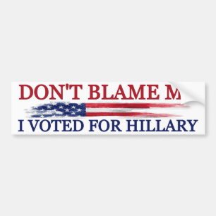 Adesivo Para Carro Eu votei para Hillary