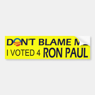 Adesivo Para Carro Eu votei para o bumpersticker de Ron Paul