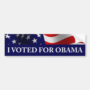 Adesivo Para Carro Eu votei para Obama