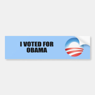 ADESIVO PARA CARRO EU VOTEI PARA OBAMA
