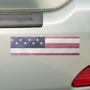 Adesivo Para Carro EUA bandeira Red White Blue América Malha Geométri