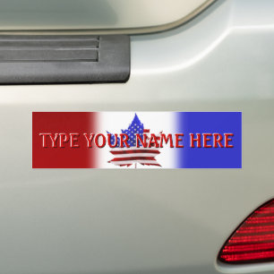 Adesivo Para Carro EUA Canadá Bumper Sticker EUA Flag Canadá