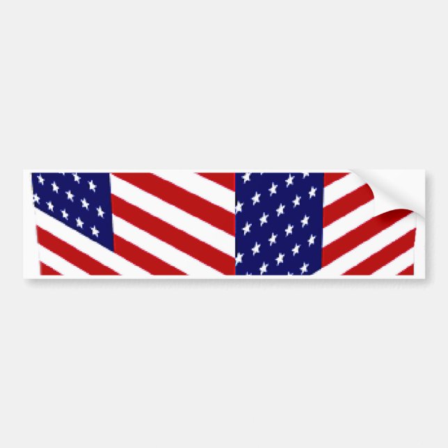 Adesivo Para Carro EUA Flag_ (Frente)