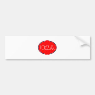 Adesivo Para Carro EUA Red White e Blue 3 O MUSEUM Zazzle presentes