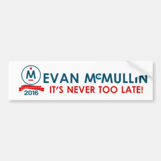 Adesivo Para Carro Evan McMullin - está nunca demasiado atrasado
