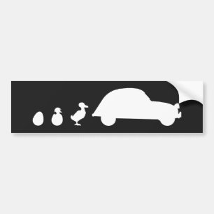 Adesivo Para Carro Evolução de Ente do Oldtimer 2cv