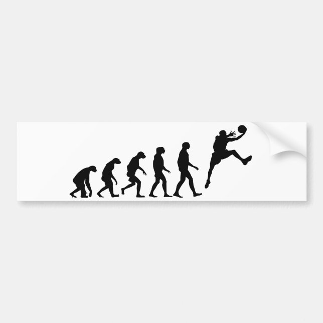 Adesivo Para Carro Evolução do basquetebol (Frente)