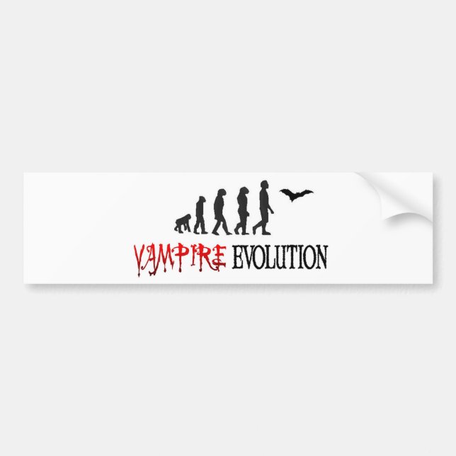Adesivo Para Carro Evolução do vampiro (Frente)