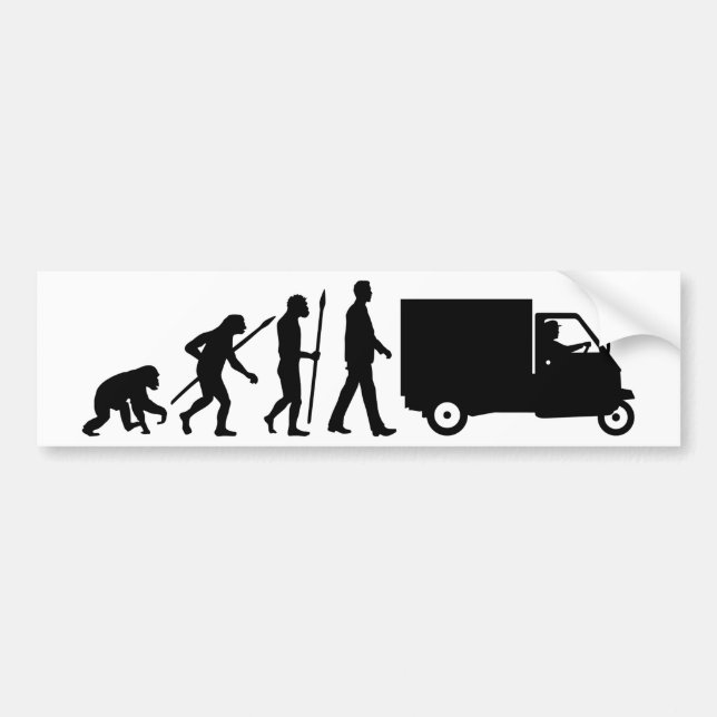 Adesivo Para Carro Evolução of ele Piaggio Ape mini transporter (Frente)