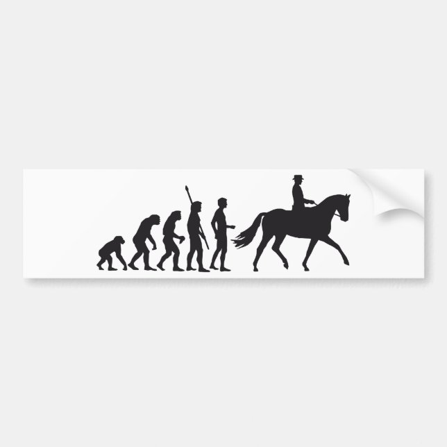 Adesivo Para Carro evolution horse riding (Frente)
