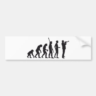 Adesivo Para Carro evolution trumpet player