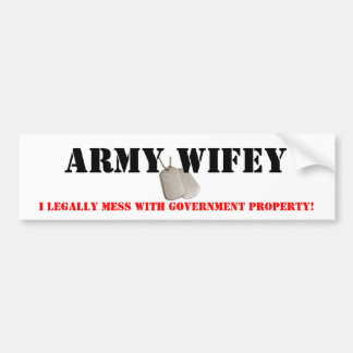 Adesivo Para Carro Exército Wifey