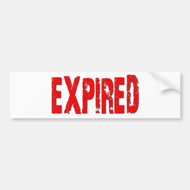 Adesivo Para Carro Expirado (Frente)