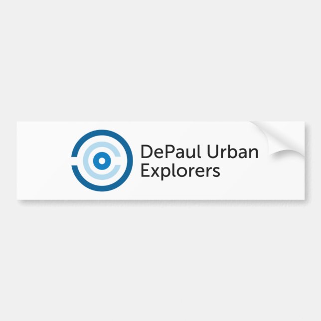 Adesivo Para Carro Exploradores urbanos Bumpersticker de DePaul (Frente)