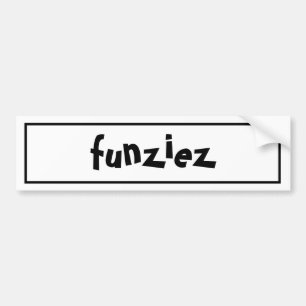 Adesivo Para Carro Expressão gíria "Funziez"