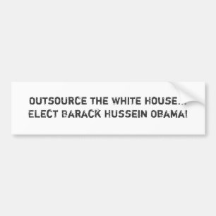 Adesivo Para Carro Externalize a casa branca… elegem Barack Hussei