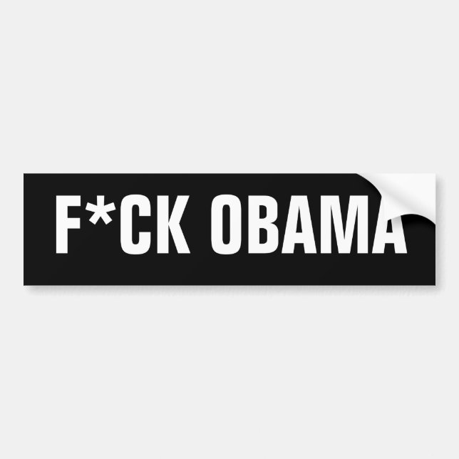 ADESIVO PARA CARRO F*CK OBAMA (Frente)