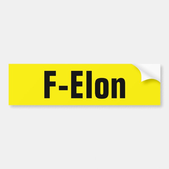 Adesivo Para Carro F-Elon (Frente)