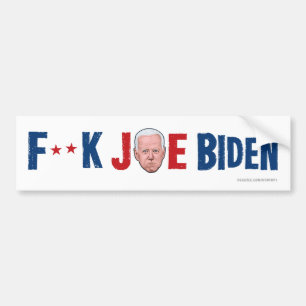Adesivo Para Carro F**K JORNAL BIDEN Bumper Sticker