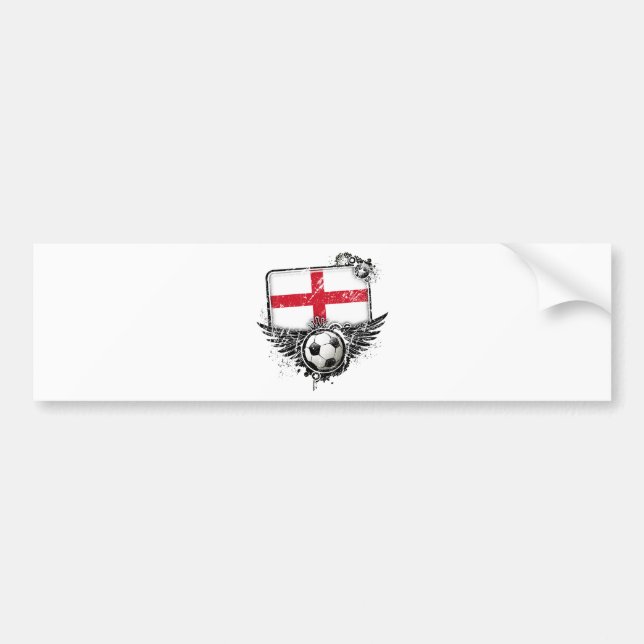 Adesivo Para Carro Fã de futebol Inglaterra (Frente)