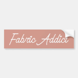 Adesivo Para Carro Fabric Addict Modern Quilter Bumper Sticker