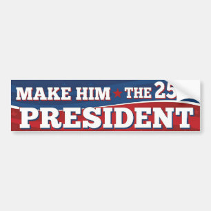 Adesivo Para Carro Faça dele o 25º Presidente - Donald Trump