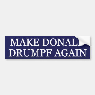 Adesivo Para Carro Faça Donald Drumpf outra vez