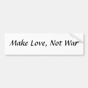 Adesivo Para Carro Faça o amor, não guerra