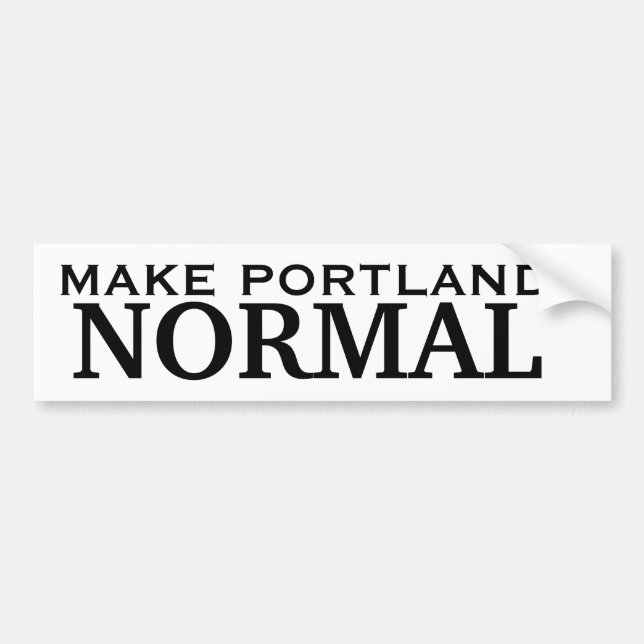 Adesivo Para Carro Faça o NORMAL de Portland (Frente)