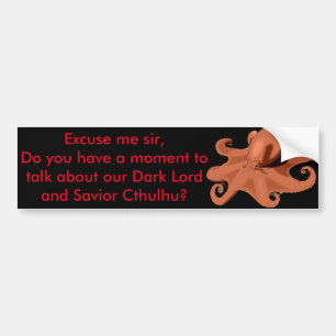 Adesivo Para Carro Faça prosélitos para Cthulhu
