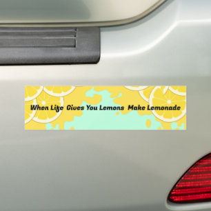 Adesivo Para Carro Faça uma palheta de amassos de limonada