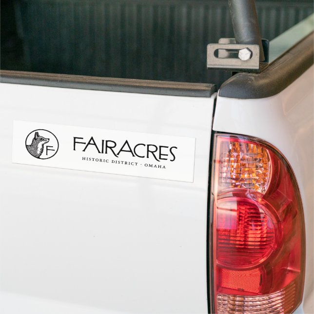 Adesivo Para Carro Fairacres Bumper Sticker (No caminhão)