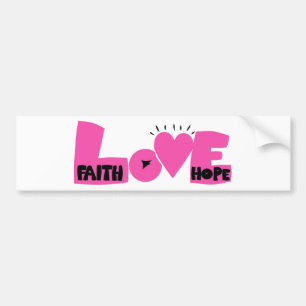 ADESIVO PARA CARRO FAITHHOPELOVE