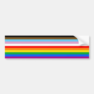 Adesivo Para Carro Faixa de Sinalizador de Progresso LGBTQ+