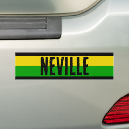 Adesivo Para Carro Faixa Personalizada Colorida da Bandeira Jamaicana
