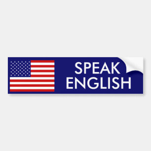 ADESIVO PARA CARRO FALE O INGLÊS