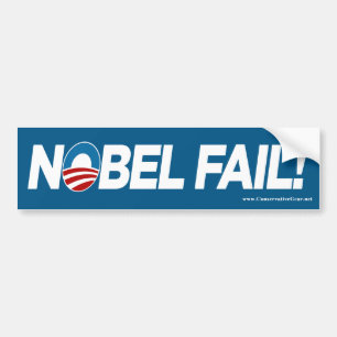 Adesivo Para Carro Falha de Obama Nobel!