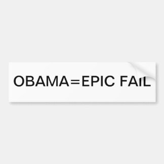 Adesivo Para Carro FALHA ÉPICO de Obama=