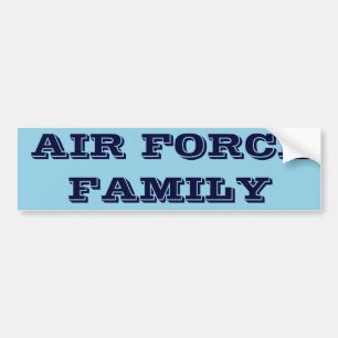 Adesivo Para Carro Família da Força Aérea Bumper Sticker