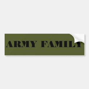 Adesivo Para Carro Família do Exército de Bumper Sticker