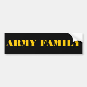 Adesivo Para Carro Família do Exército de Bumper Sticker