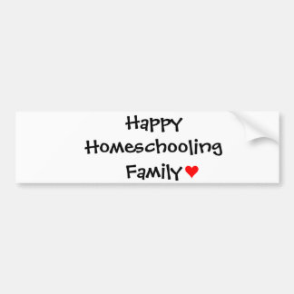 Adesivo Para Carro Família feliz de Homeschooling