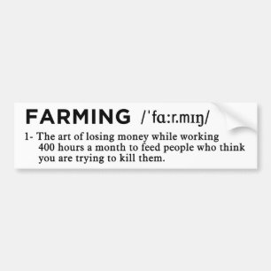 Adesivo Para Carro farming definition white