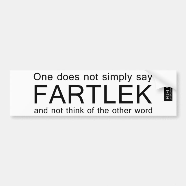 Adesivo Para Carro Fartlek (Frente)