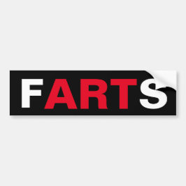 Adesivo Para Carro FARTS o autocolante no vidro traseiro