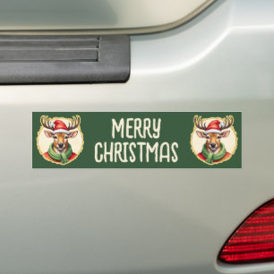 Adesivo Para Carro Favoritos Engraçados de Natal Animal - Veado 2